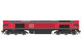 2D-066-001 Class 66/0 66001DB Red N Gauge
